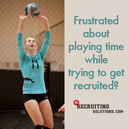 Frustrated Lack of Playing Time Getting Recruiting @ My Recruiting Solutions