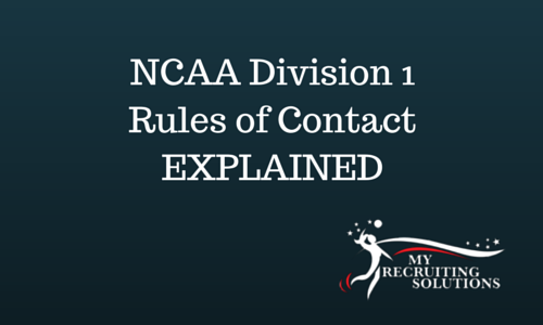 NCAA Division 1 Rules of